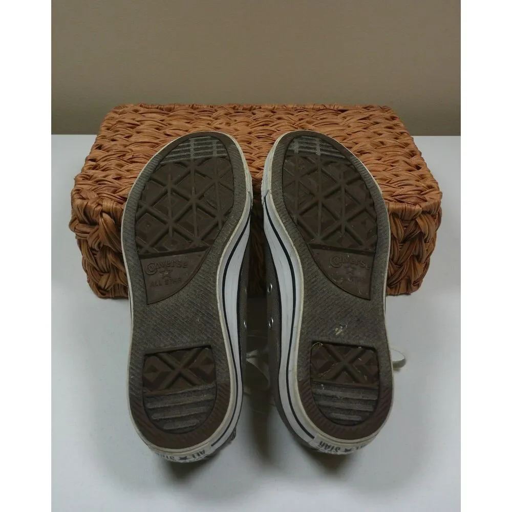 Converse Chuck Taylor All Star Low Top Gray Canvas Sneakers Mens 6.5 Womens 8.5
